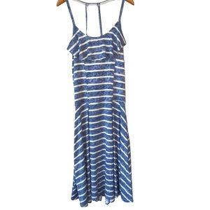 Abercrombie Kids dress Size 15/16 navy/white striped